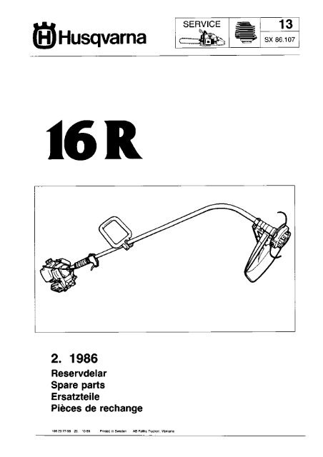 IPL, 16 R, 1986-10, Trimmer - Husqvarna