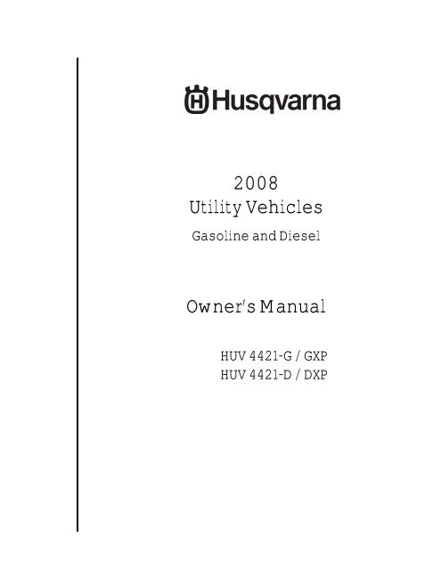 4421 D/ 4421 DXP, (2008) - Husqvarna