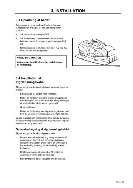 OM, Automower 230 ACX, Automower 220 AC, 2008-02 - Husqvarna