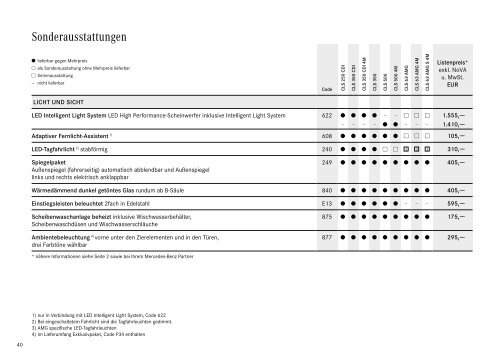 Download Preisliste - Mercedes Benz