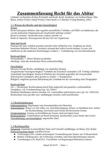 Zusammenfassung Recht für das Abitur - M19s28.dyndns.org