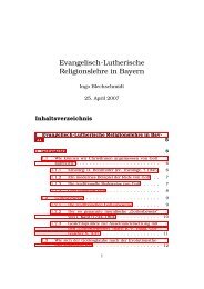 Evangelisch-Lutherische Religionslehre in Bayern - M19s28.dyndns ...