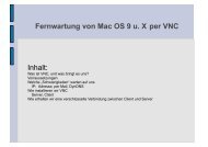 Konfiguration VNC Server