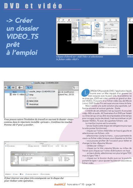 A vos MAC - Le magazine des astuces sur Macintosh et des ... - Free