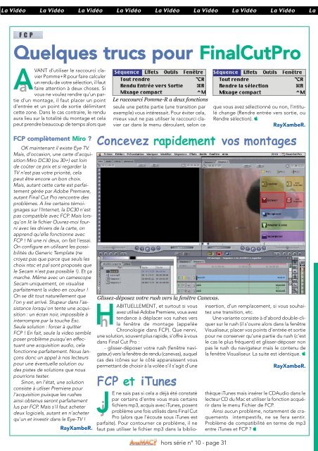 A vos MAC - Le magazine des astuces sur Macintosh et des ... - Free