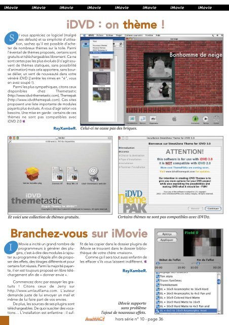 A vos MAC - Le magazine des astuces sur Macintosh et des ... - Free