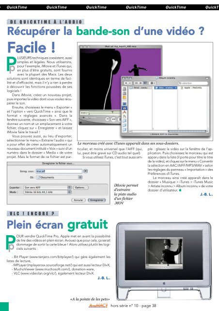 A vos MAC - Le magazine des astuces sur Macintosh et des ... - Free