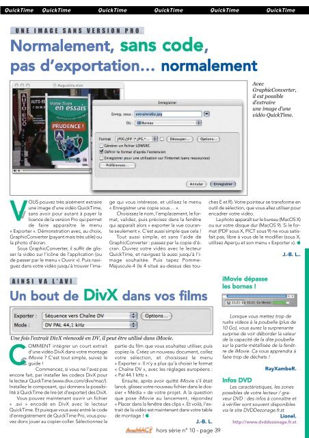 A vos MAC - Le magazine des astuces sur Macintosh et des ... - Free