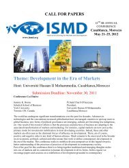 ISMD Call for papers - Macromarketing Society Inc.