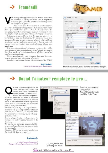 A vos MAC - Le magazine des astuces sur Macintosh et des ...