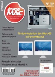 A vos MAC - Le magazine des astuces sur Macintosh et des ...