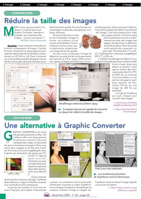 AVM n° 46 - décembre 2004 - Bibliothèque - Free