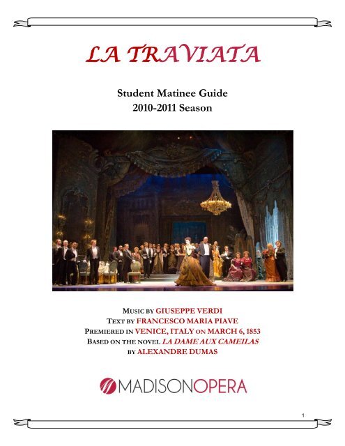 LA TRAVIATA - Madison Opera