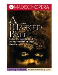 Ball Masked - Madison Opera