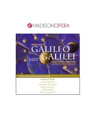 Galileo Galilei guide - Madison Opera