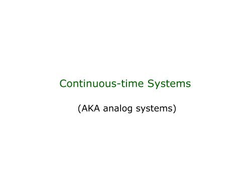 a bibo stability condition for a continuous-time lti system