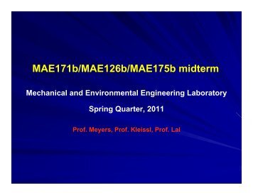 MAE171b/MAE126b/MAE175b midterm - MAE Class Websites