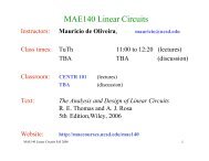 Syllabus - MAE Class Websites