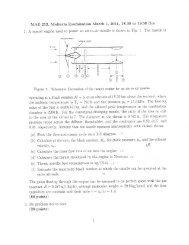 MAE 213, Nﬁdterm Examination Nlarch 1, 2011, 18.30 to 19.50 Hrs ...