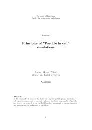 Principles of ”Particle in cell” simulations