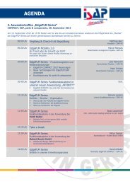 Download der Agenda als PDF - ISAP Magazin - ISAP AG