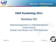 Workshop VIII – Einsatz von PDM Systemen - ISAP Magazin