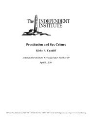 Prostitution and Sex Crimes - The Independent Institute