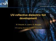 UV-reflective dielectric foil development - MAGIC