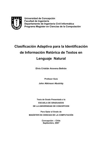 Clasificación Adaptiva para la Identificación de Información Retórica ...