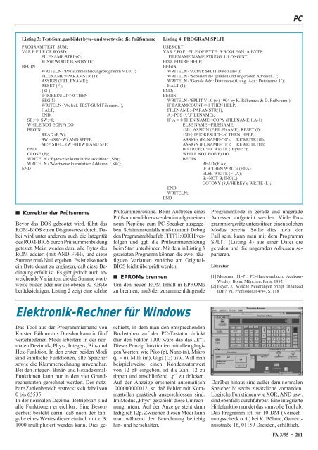 Das Magazin für Funk Elektronik · Computer