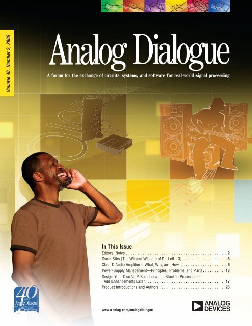 Analog Dialogue Volume 40, Number2, 2006