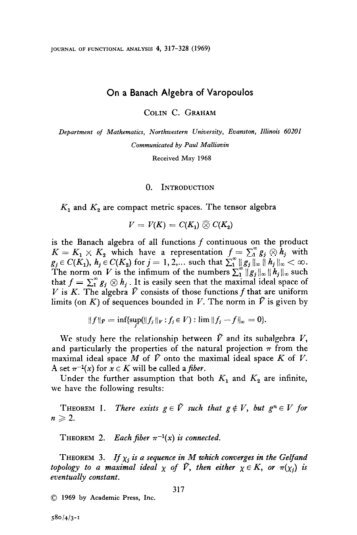 Banachalgebra # Banachalgebra #