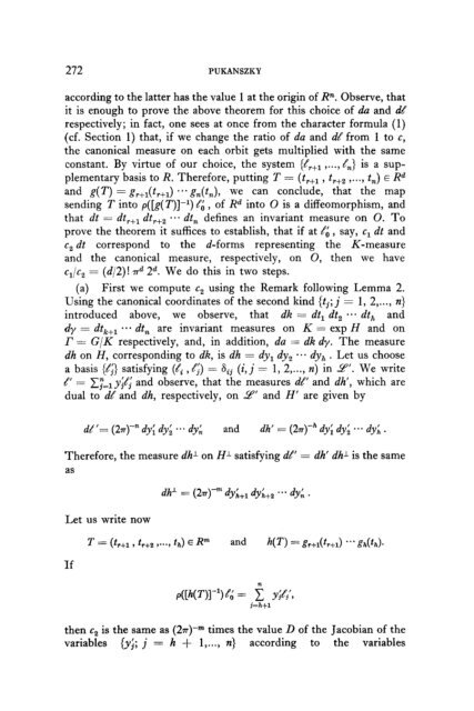 On the Characters and the Plancherel Formula of Nilpotent Groups ...