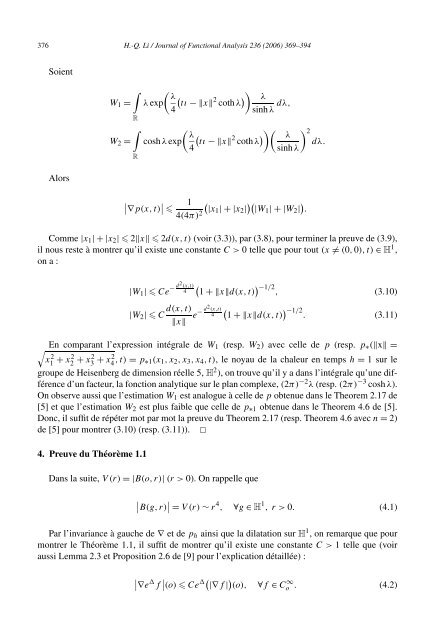 Estimation optimale du gradient du semi-groupe de la chaleur sur le ...