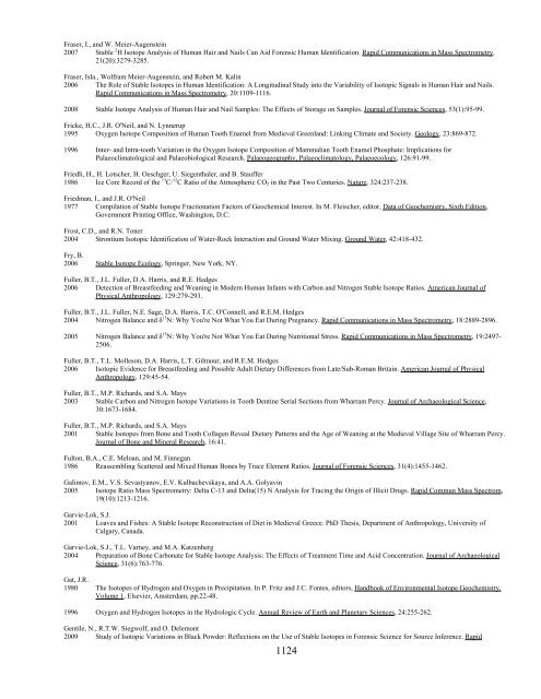 2011Bibliography Part V Miscellaneous Evidence - Mercyhurst ...