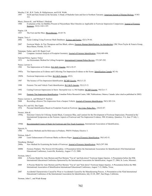 2011Bibliography Part V Miscellaneous Evidence - Mercyhurst ...