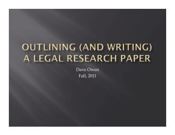 Lawyer research paper