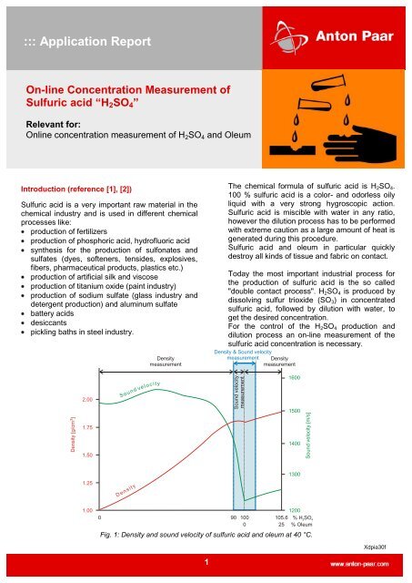 On-line Concentration Measurement of Sulfuric acid - Anton Paar.com