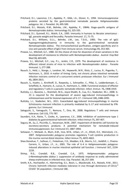 Experimental Parasitology - Rick Maizels' Group - University of ...