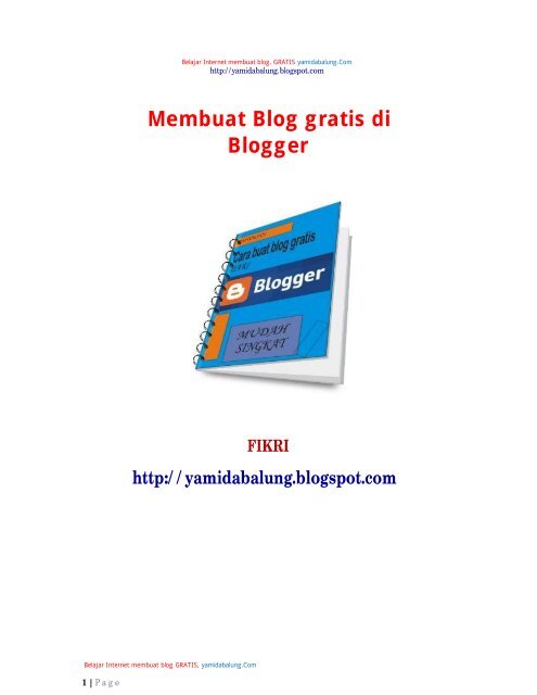 cara buat blog