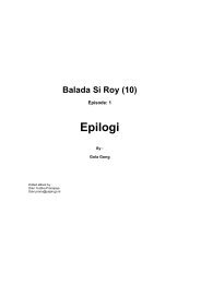 Balada Si Roy ( Epilogi ) – Gola Gong