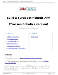 Build a TurtleBot Robotic Arm (Trossen Robotics version)