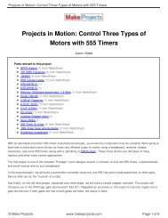 Projects in Motion: Control Three Types of Motors with 555 Timers