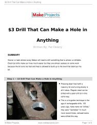 3 Drill That Can Make a Hole in Anything