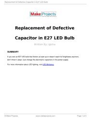 Replacement of Defective Capacitor in E27 LED Bulb