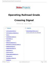 Operating Railroad Grade Crossing Signal