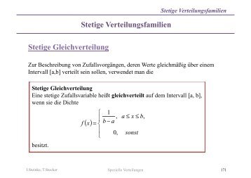 Stetige Verteilungsfamilien