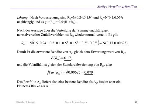 Stetige Verteilungsfamilien