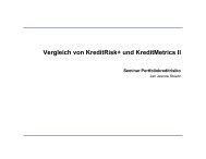 Vergleich von KreditRisk+ und KreditMetrics II