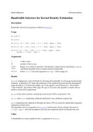 Bandwidth Selectors for Kernel Density Estimation